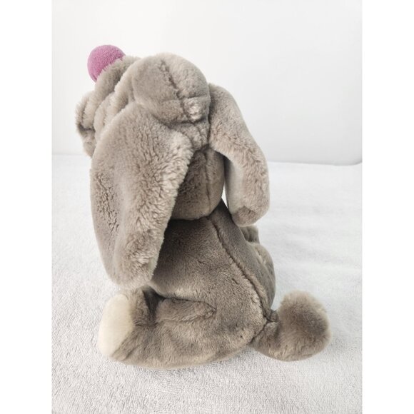 Vintage Wrinkles Dog Plush Stuffed Animal Ganz Bros 1984 80s Beige 354078 - Picture 3 of 11